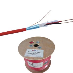 Shielded Bare Copper Solid FPL FPLR PVC Jacket Fire Alarm Cable 2x0.8mm2 for