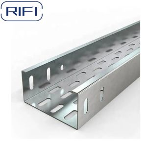 Rectangular Perforated Electrical Cable Tray Customized Length
