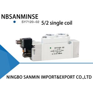 SY7000 Small Smc Solenoid Valve Manifold Mounted Individually High Reliability