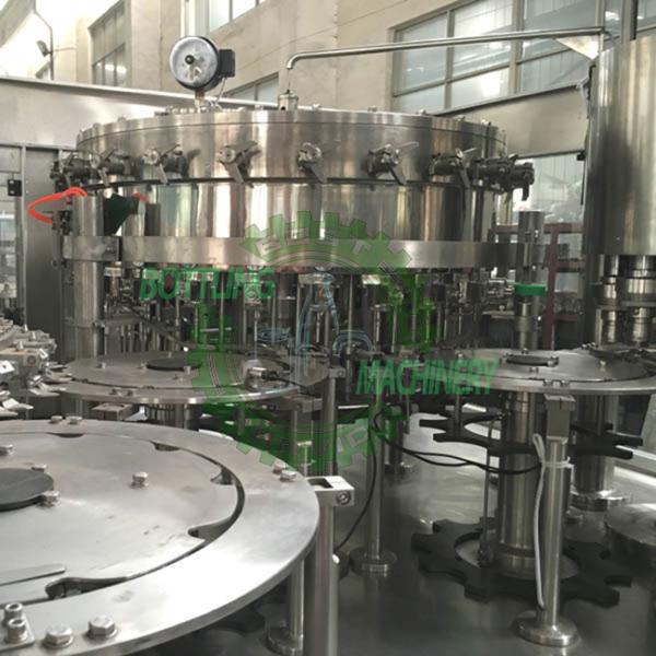 Bottle Washer Capper Liquid With Carbon Dioxide Carbonated Drink Filling Line