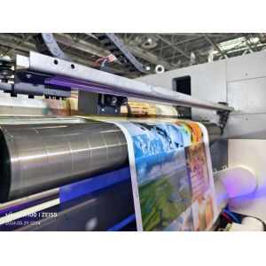 Die Cutting Automatic Flexo Printing Machine 1200mm Length Multiple Function