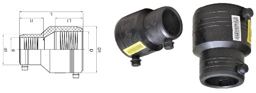 Quality PE DN32-DN50 SDR11 Electrofusion Reducer wholesale