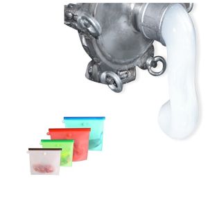 Reusable LSR Silicone Rubber For Food Storage Zip Snack Sandwich Bags