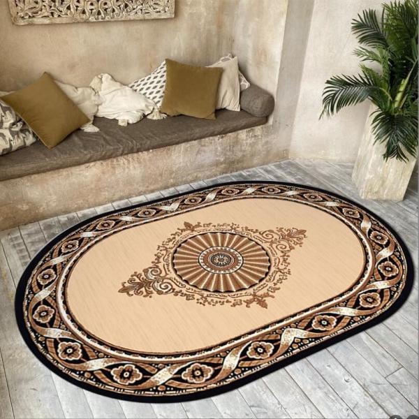 Bohemian Style Ellipse Crystal Velvet Living Room Floor Carpets 160*230cm For