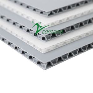 250GSM 6mm PP Honeycomb Sheet White Plastic Sandwich Boards