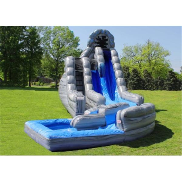 Amusement Water Slide Bounce House , Inflatable Slip N Slide Heavy Duty 12*7*4