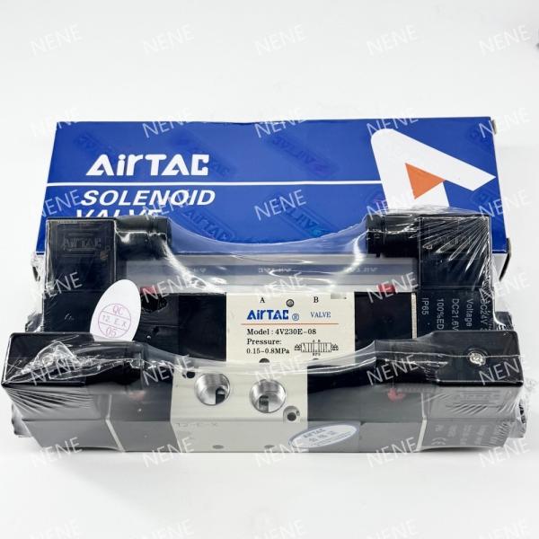 4V330C-10 Aluminum Alloy AIRTAC Solenoid Valve For Pneumatic Machinery And