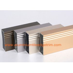 Anodized 6063 - T5 Aluminum Extrusion Profiles Rectangular Hollow Shaped