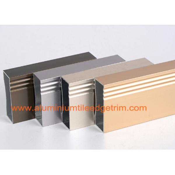 Quality Anodized 6063 - T5 Aluminum Extrusion Profiles Rectangular Hollow Shaped wholesale