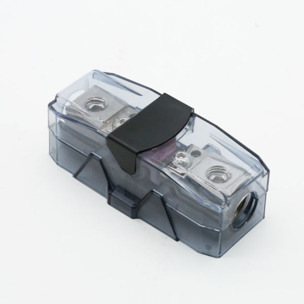 Quality Universal Inline Auto Fuse Holder with 200A Rated Current 58V DC Rating Voltage and M5 Stud for Under-Hood Applications wholesale