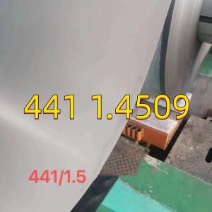 China 441 Stainless Steel Sheet SUS441 1.4509 0.4-4mm 2D Surface 1250mm For Automotive on sale