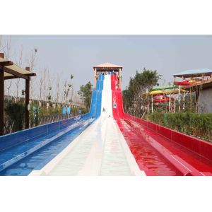 FPR Custom Water Slides OEM Extreme Water Slide With Steel Structure Material