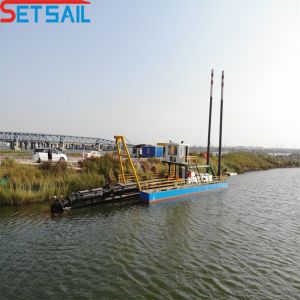 Total Height 7m Hydraulic Winch Cutter Suction River Sand Dredger with Anchor