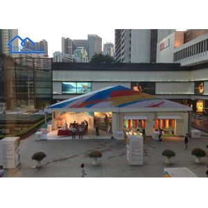 Waterproof Custom Aluminum Alloy Business Tent For Trade Show With Glass Wall