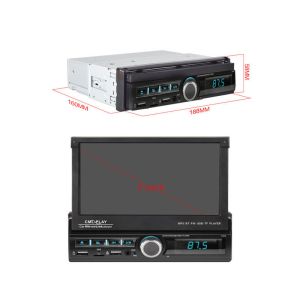 1 Din Universal Car Player Retractable Touch Screen Autoradio 7 Inch