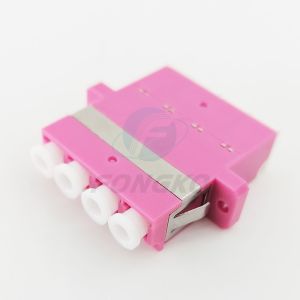 Rose Quad Lc To Lc Coupler Multimode OM4 Cable To Fiber Optic Adapter