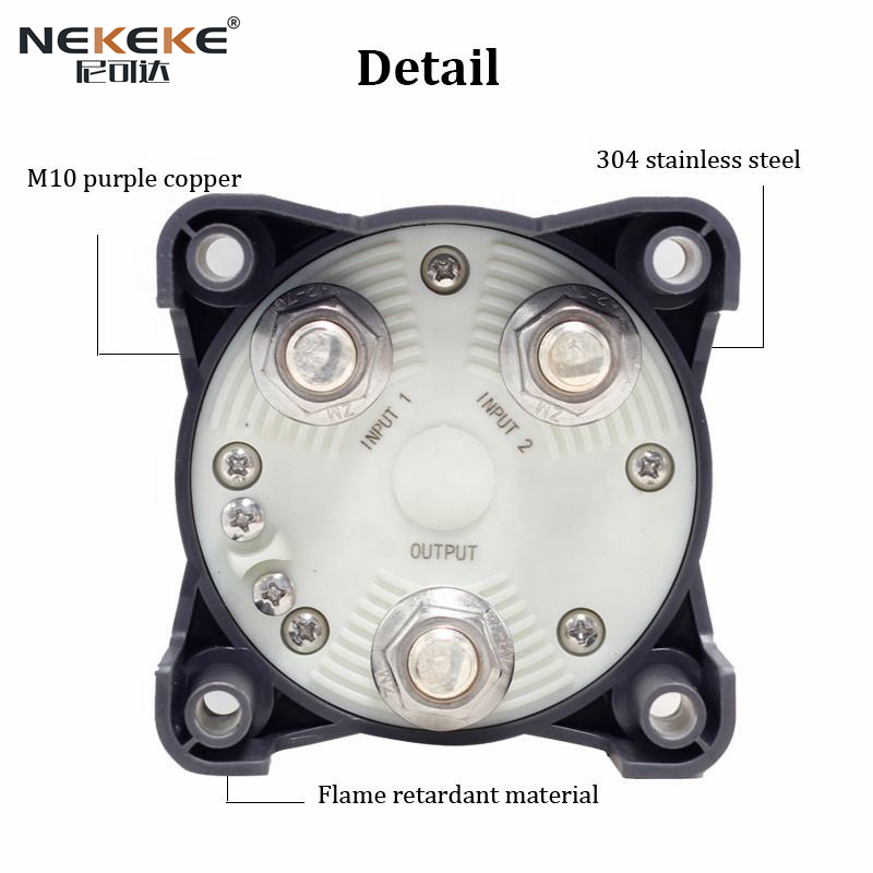 48V Marine Battery Isolator Switch 500A IP66 Rating Waterproof Disconnect Switch