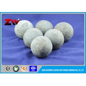 China HRC 60-68 High Hardness forged grinding ball 60MN B2 , ball mill media on sale