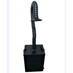 Black Color Smoke Benchtop Fume Extractor With 450m3 / H Systemic Flow
