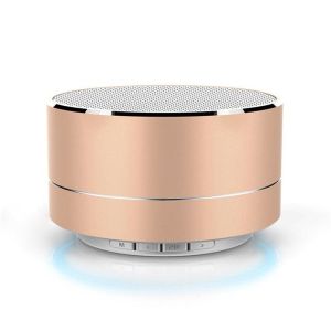 2018 New products A10 mini bluetooth ibastek 3W speaker with colorful LED FM