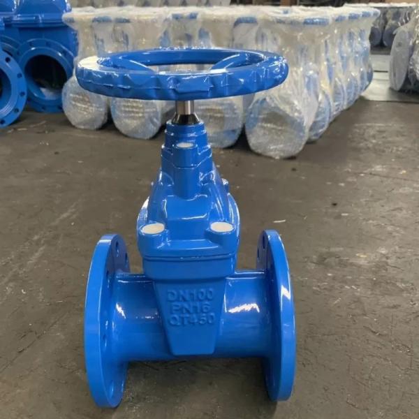 Gear Operated Cast Iron Flanged Gate Valve Perfect for Gas Pipeline Featuring