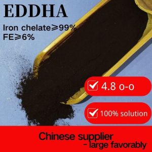 Cheap Eddha Fe 6% Chelated Iron Fertilizer For Agriculture Microelement Iron Supplement for sale