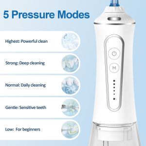 Commercial Grade Oral Irrigator with Waterproof Design and Teeth Cleaning
