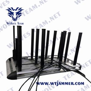 IED Bomb 22 bands high power GSM 5G UHF VHF RF Signal Jammer Mounted on Car