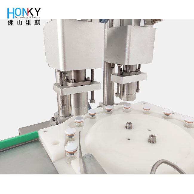Desktop Using Automatic 5ml Vial crimp Capping Machine With Dual Capping Head