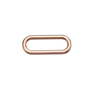 China Rust Free Metal Oval Adjustable Bra Ring And Slider on sale