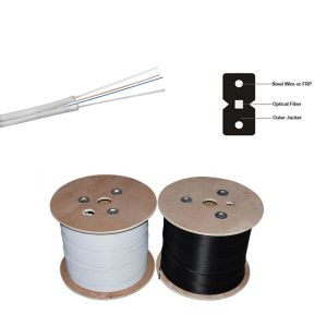 China Indoor 2 Cores SNT FDC FTTH Drop Fiber Optic Cable on sale