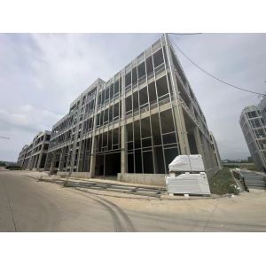 China Prefab Metal Structure With Q235B C And Z Type Steel Purlin Q235B Circular Steel Pipe Tie Tube And Q235B Angle Steel Vertical and Horizontal Support on sale