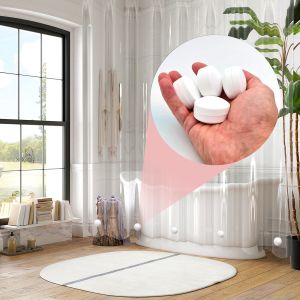 China Customized Magnetic Curtain Weights with D40*15 mm Ferrite Magnet and Rubber Material on sale