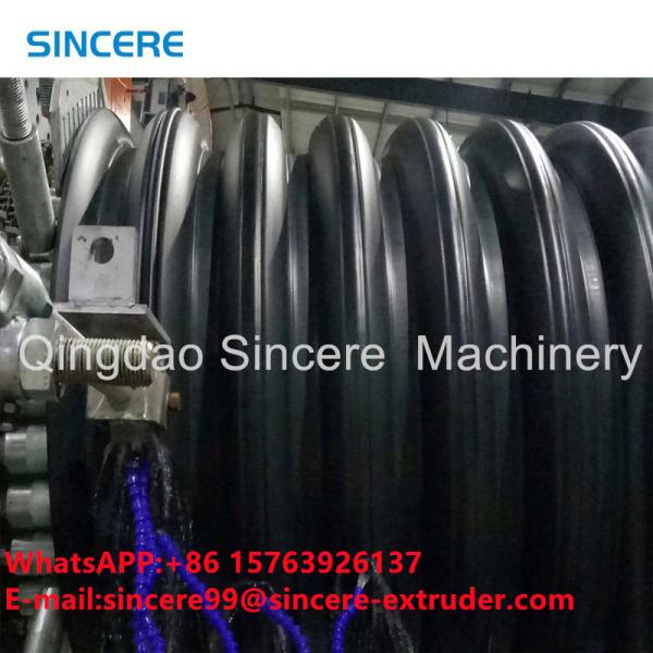 Reinforced HDPE Spiral Pipe Extrusion Line Winding Corrugated Pipe Machine
