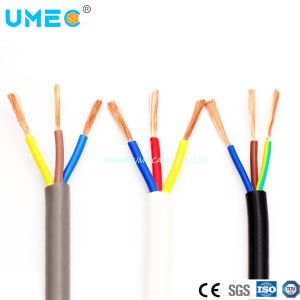 RVV H05VVF PVC Sheath Electrical Copper Cable 2X1.5mm2 3X1.5mm2 4X1.5mm2 5X1