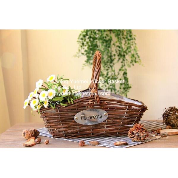 wicker basket manufacturer wicker garden basket willow plant baskets stock fast