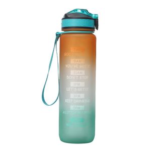 32 oz Water Bottle with Straw BPA Free Drinking Water Bottle with Hours Increase