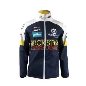 Windproof Motorcycle Racing Jacket 100% Polyester Breathable Racing Soft Shell