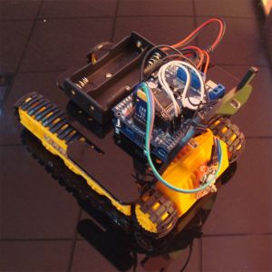 Intelligent Electric Car Chassis Android Mobile Phone Controlled With Plastic