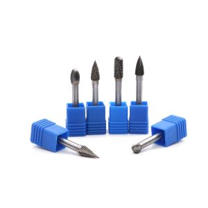 Carbide Burrs 6mm 1/4" Shank Diameter Sf-5 Sf-3 Sf-2 Sf-1steel Rotary Burr Set