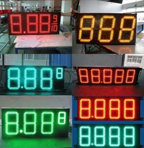 China Outdoor 5000mcd 48in Led Gas Price Panel 20W Full Color waterproof dustproof on sale