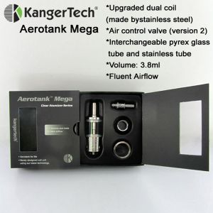 Kanger aerotank mega clearomizer with Airflow control and double Bottom Dual