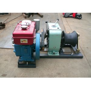 50 KN Diesel Engine Cable Winch Puller Light Weight in Fast Speed