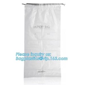 Biodegradable Eco-friendly cotton drawstring poly packaged bag for laundry used
