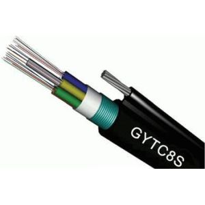 GYTC8S 48 Core Aerial Fiber Optic Cable with Steel Messenger