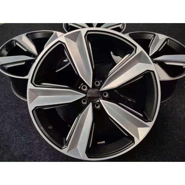 Aluminum Alloy ET26 5 Spoke 66.5 Hole 20 Inch Gloss Black Rims For Audi RS5 2019