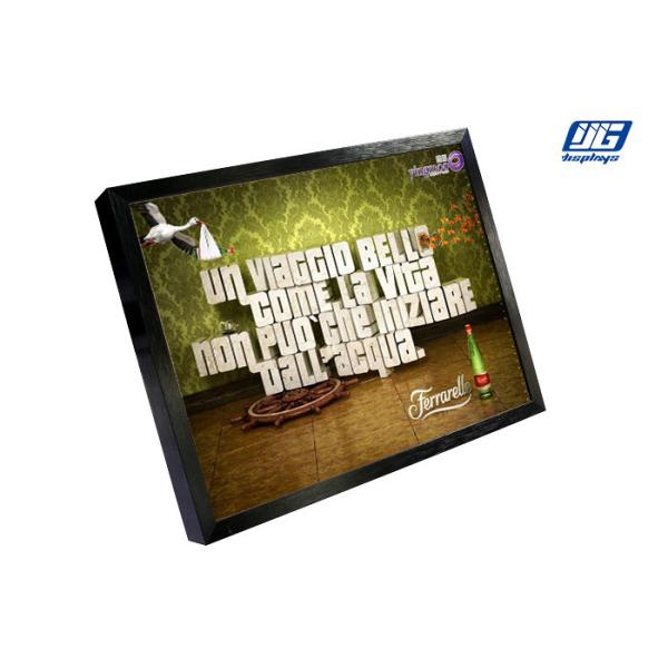 Quality Fiberboard Easy Mounting Desk Top Graphic Holder Black Aluminum Frame wholesale