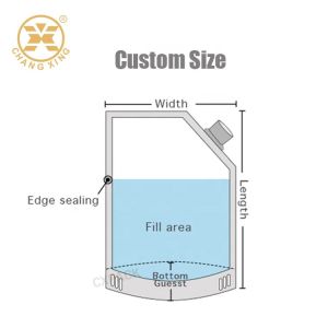 150ml 1L 5L Beverage Detergent Packaging Pouch Reusable Plastic Drink Bag With