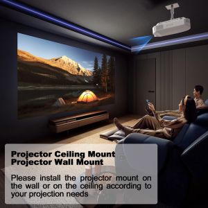 Aluminum Alloy Projector Mounting Brackets Touch Control Adjustable Height