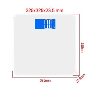 Impact Resistant Extra Large Glass Platform Digital Bathroom Scale